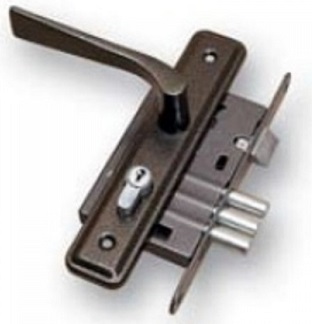 Замок ЗВ 4-1-22-03 серебряный антик СТРОММАШИНА