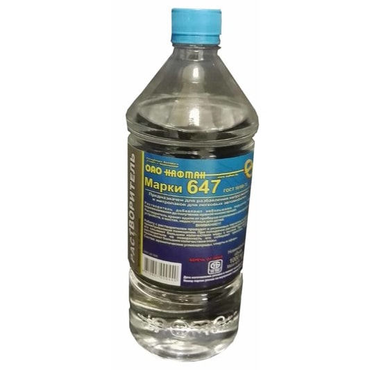 Растворитель 647 0,9 л Нафтан