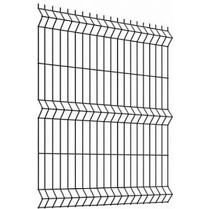 Секция еврозабора 1.23x2.5 м, ячейка 60x200 мм, диаметр 3/3.8 мм, RAL 7016 (серый)
