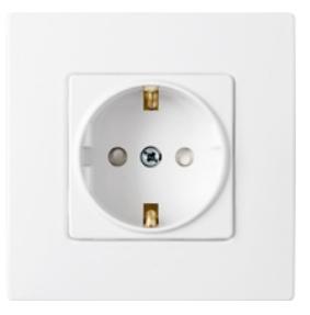 РОЗЕТКА с заземлением, со шторками, РС16-0006, Мастер, Bylectrica