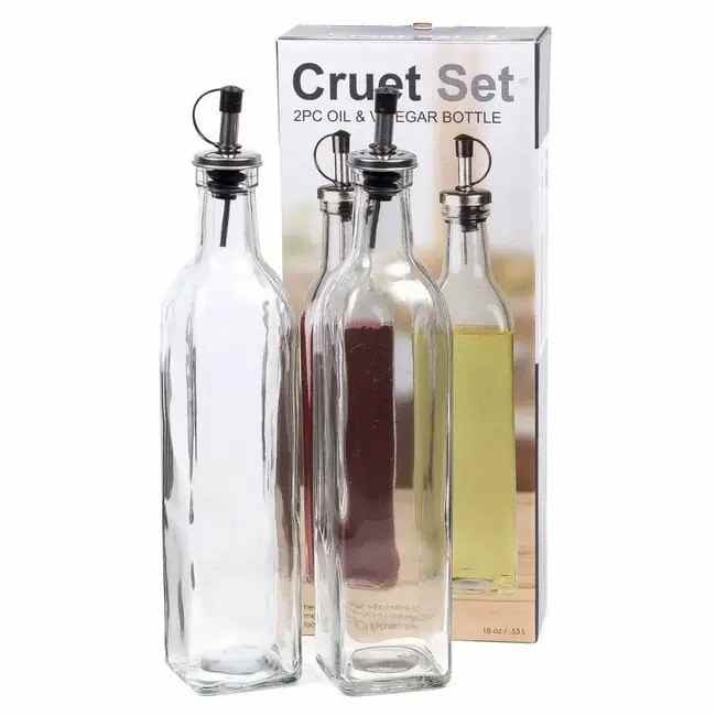 Бутылки для уксуса и масла стеклянная 530 мл 2 шт Belbohemia 52226