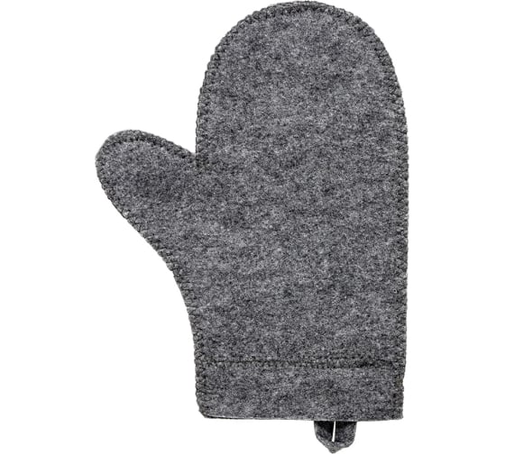 Рукавица для бани и сауны серая, Hot Pot 41341