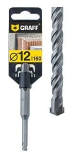 Сверло (бур) по бетону SDS-plus 12х100х160 GRAFF