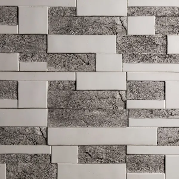 Декоративный гипсовый камень Сланец Мозаичный серый ПГД-1-Л 1206