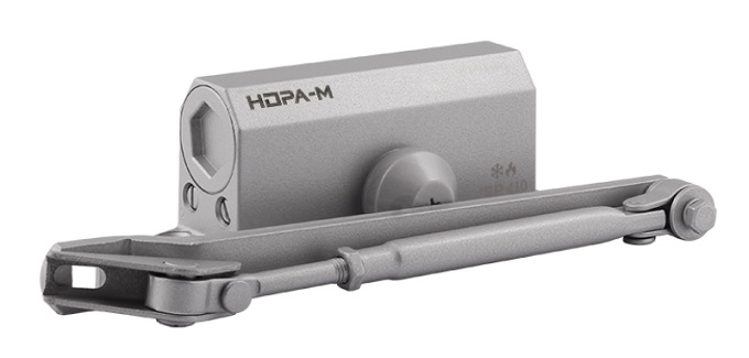  Доводчик дверной 410 ISPARUS от 15 до 60 кг серый