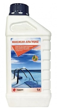 Средство от водорослей в бассейне Максисан-Альгицид пе­ня­щий­ся, 1 л