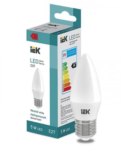 Лампа светодиодная LED LL-I-C37-5-230-40-E27 400 lm