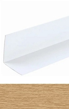 Угол ПВХ 20х20мм 2,7 м дуб светлый, IDEAL