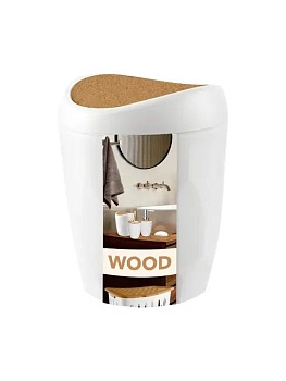 Контейнер косметический для мусора 1 л Keeplex Wood KL500310624