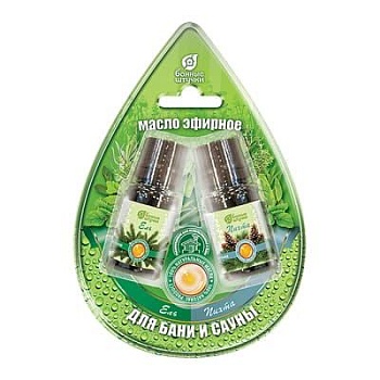 Набор эфирных масел Ель и пихта по 10 мл в блистере, Банные штучки