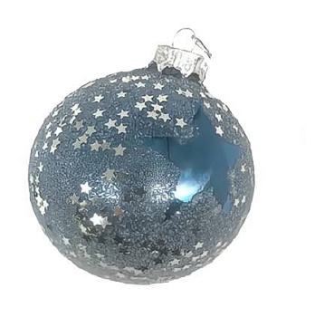 Шар елочный Blue Galaxy 8 см, MU2204-30