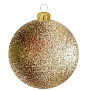 Шар ёлочный парча 10см золото GreenTerra В02/03