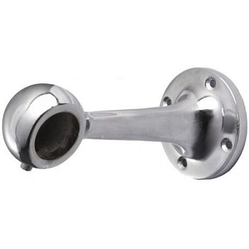 Крепление трубы дистанционное замыкающее d 25 мм, хром, AKS 83288