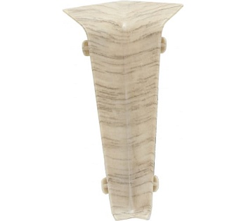 Угол внутренний для плинтуса 80 мм 321 Дуб Белый, WINART