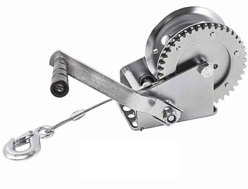 Лебедка ручная барабанная (стальной трос) 540кг Rockforce RF-KB-S-1200