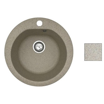 Мойка из искусственного камня, темно-бежевый, NIKA, BelEvors