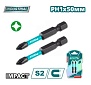 Бита ударная PH1 50 мм (2 шт), TOTAL TACIM71PH150