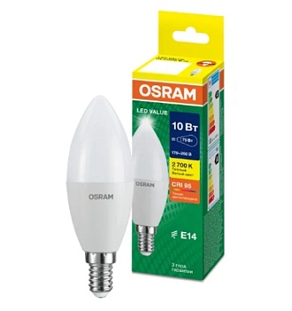 Лампа светодиодная Osram LED Value 10W 3000K E14