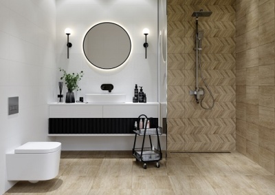 Плитка облицовочная Муза белая 250х400мм 01 Unitile LIFE