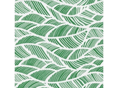 Коврик напольный из вспененного ПВХ, 65 см, Вилина 7107-leaves-green