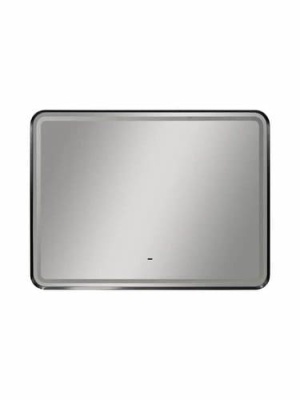 Зеркало Aliro Black Led 80х60 см Континент с бесконтактным сенсором