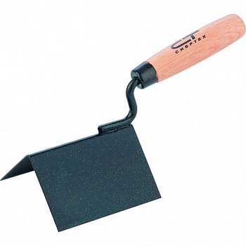 Кельма угловая, 110 х 75 х 75 мм, стальная, для внешних углов, 86313 СИБРТЕХ