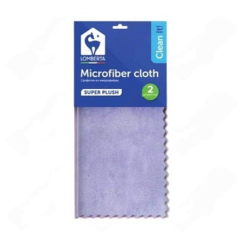 Салфетка для уборки 30x30 см микрофибра 2 шт Lomberta