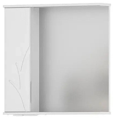 Шкаф навесной зеркальный Adel 70 левый Volna