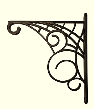 Кронштейн для кашпо L=220мм, Н=250мм, шоколад 00261