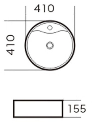 Умывальник накладной Saniteco Grossman GR-3012 (41*41*15,5)
