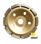 Чашка алмазная 125x22,23х10Т мм по бетону однорядная GRAFF