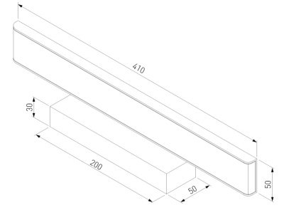 Светильник MRL LED 16W 1009 Sankara серебристый 410 мм ELEKTROSTANDARD