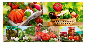 Панель ПВХ 955х480мм Мозайка Щедрый Урожай ArtDekArt