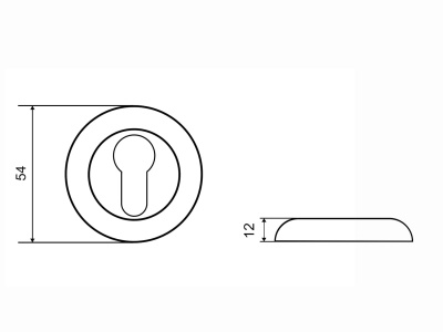 Накладка на цилиндр Фабрика замков T BB ET