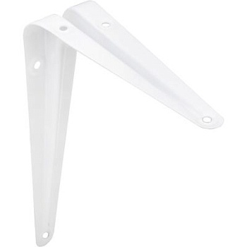 Полкодержатель металлический модель 1 белый 125x100 мм, AKS 23285