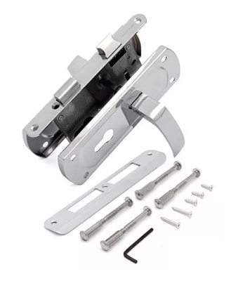 Замок врезной 460-25 CP L хром без цилиндра PALLADIUM