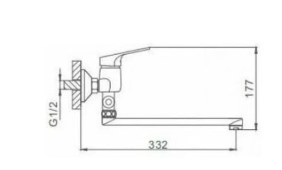 Смеситель для ванны и душа F2113 Frap