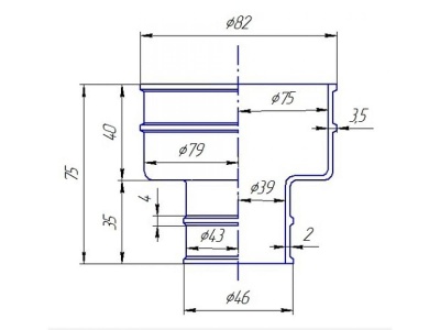 Манжета ступенчатая 1-0024 Симтек