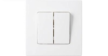 ВЫКЛЮЧАТЕЛЬ 2-клавишный с рамкой, Мастер, Bylectrica