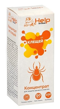 Концентрат от клещей до 20 соток 100 мл HELP