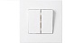 ВЫКЛЮЧАТЕЛЬ 2-клавишный с рамкой, Мастер, Bylectrica