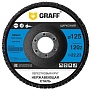 Круг лепестковый по нержавеющей стали 125x22.23 мм 120Z GRAFF