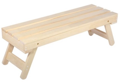Лавочка складная 130х44x43 см Банные штучки