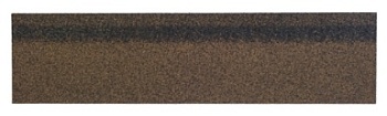Черепица гибкая коньково-карнизная Шинглас, коричневый микс, уп. 5 м2