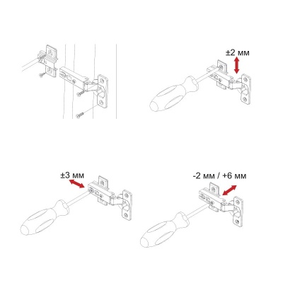 Петля накладная с пружиной 45мм h0 slide-on AKS
