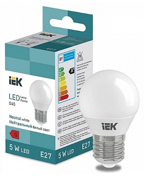 Лампа светодиодная LED LL-I-G45-5-230-40-E27 400 lm