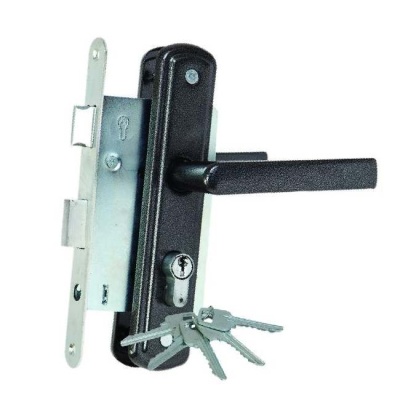 Замок врезной антик серебро ВолМет ЗВ4-Бт-1К-29-16.2