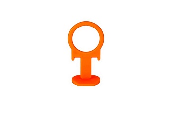 Зажим СВП Кольцо 1.5 мм, оранжевый (100 шт), Завод Пластик Руси
