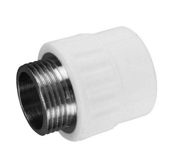 Муфта комбинированная, наружная резьба, 20x1/2