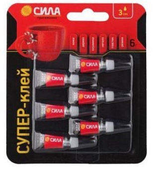 Супер-клей CTM SBL1-6 СИЛА СВЕРХПРОЧНЫЙ 1 гр.х6 шт